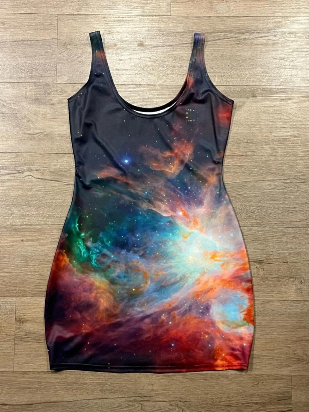 Blackmilk Galaxy Bodycon Minidress Size L - Picture 4 of 6